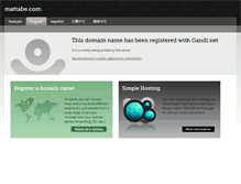 Tablet Screenshot of mattabe.com